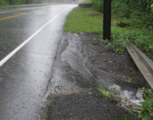rain water runoff road