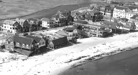 historical beach front aerial