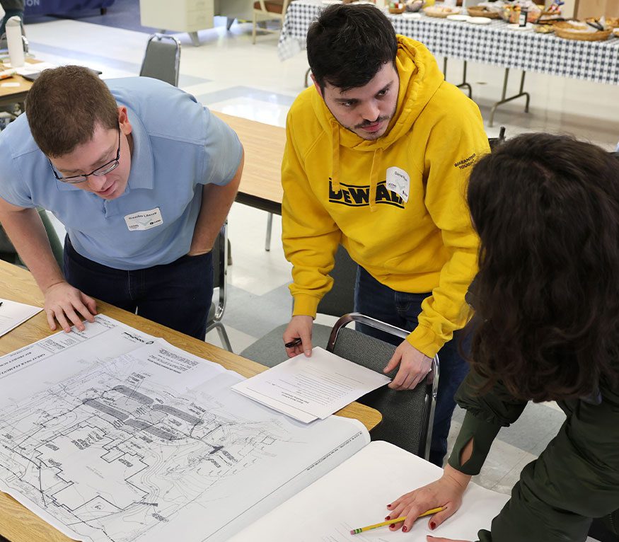 Land Use Academy participants reviewing maps